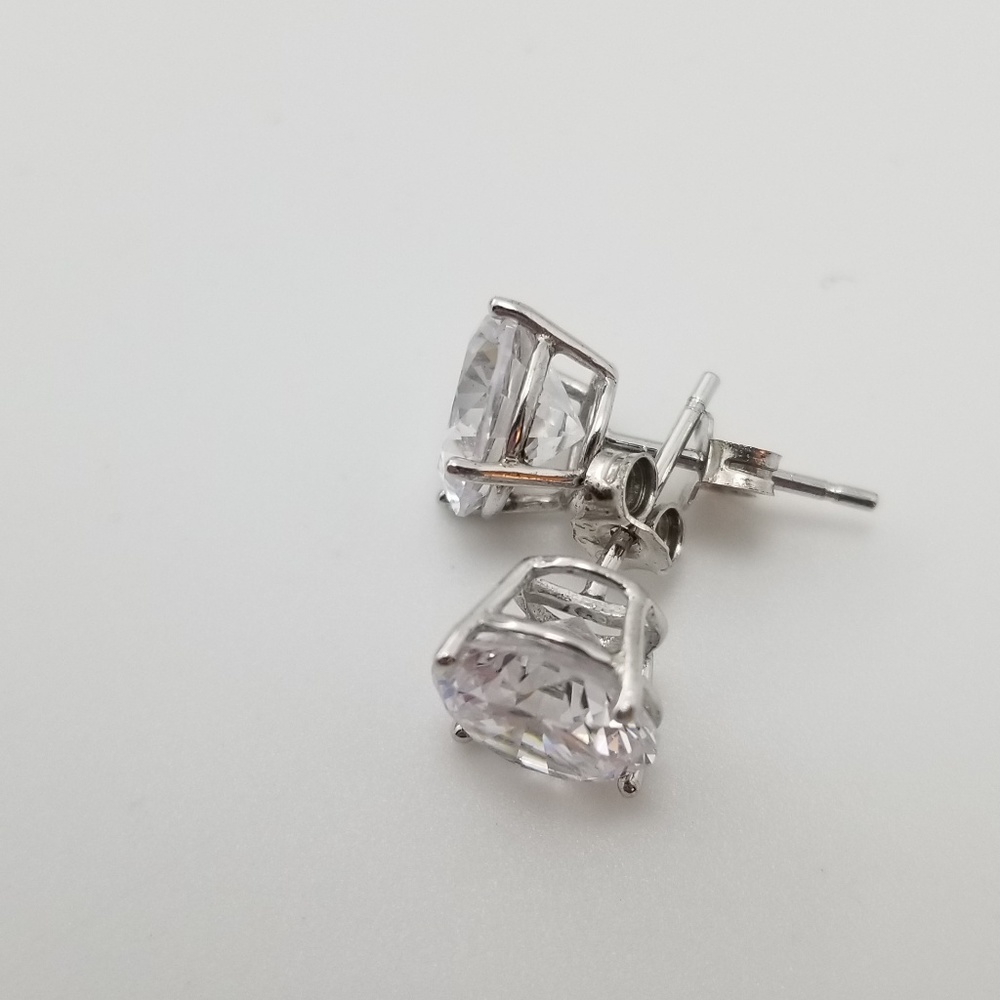 Crystal And Sterling Silver Earrings